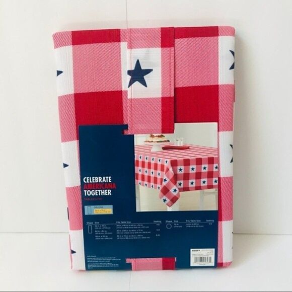New! Patriotic Americana Stripes Stars Kitchen Table Linens Runner Napkins Set - Picture 4 of 13